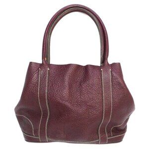 BORGE GAVERI red-ish brown thick leather tote, handbag, purse